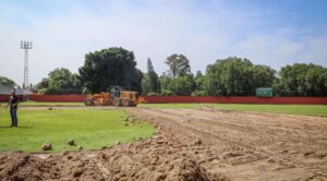 El diamante de la Unidad Deportiva Miguel Alemán Valdez luce renovado para el Campeonato Nacional de Beisbol U15 y U16