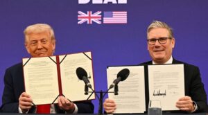 Trump firma acuerdo tecnológico histórico en Reino Unido