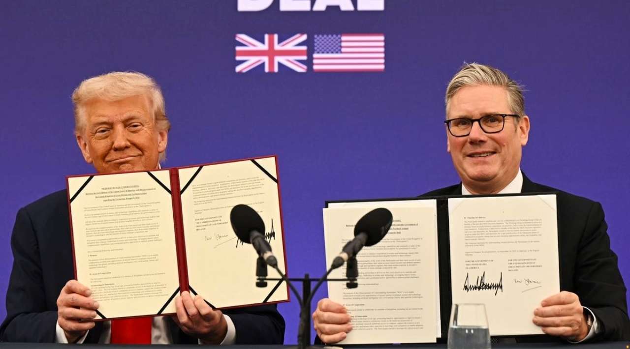 Trump firma acuerdo tecnológico histórico en Reino Unido