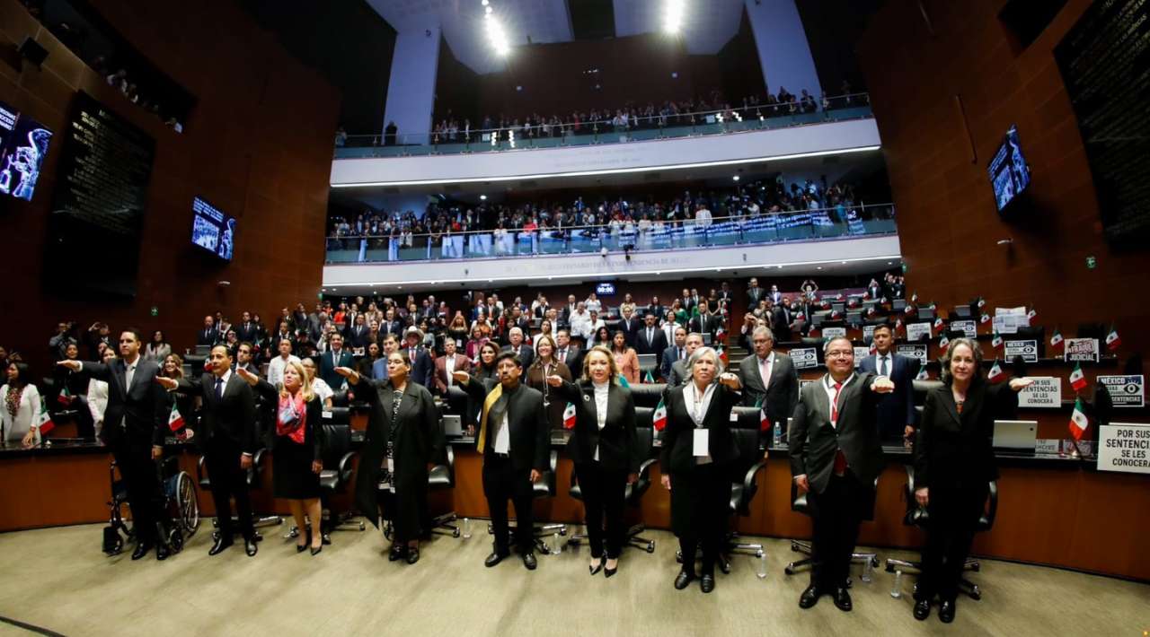 Asumen el cargo nuevos ministros de la Suprema Corte de Justicia tras rendir protesta en el Senado