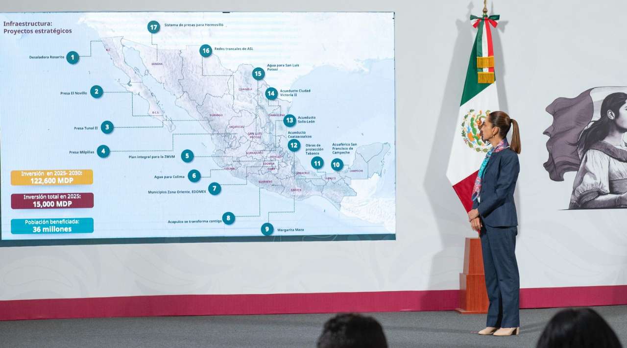 Conagua anuncia inversión histórica en proyectos hídricos: 122 mil millones de pesos entre 2025 y 2030