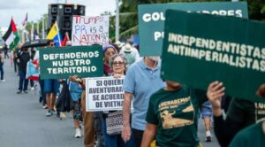 Protestan en Puerto Rico contra maniobras militares de EE.UU.