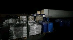 Aseguran 13 toneladas de precursores químicos para drogas sintéticas en Durango