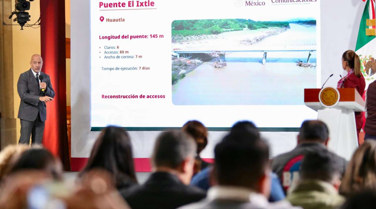 Mil máquinas pesadas trabajan para restablecer el tránsito tras las lluvias: SICT