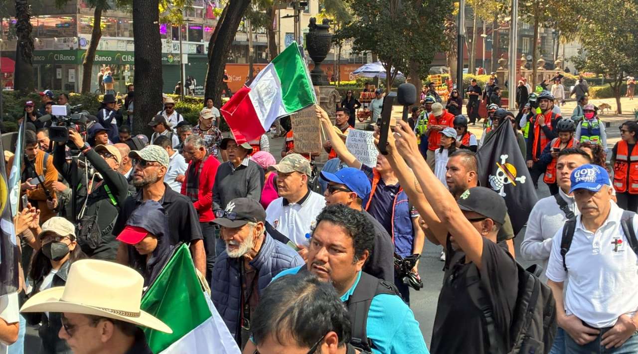 Segunda marcha de la “Generación Z” arranca con baja participación en CDMX