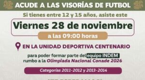 Visorias rumbo a la Olimpiada Nacional 2026