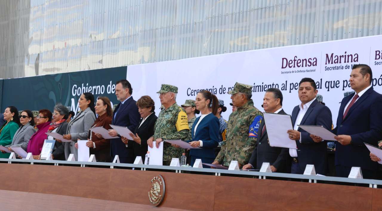 Sheinbaum reconoce a fuerzas federales por apoyo tras lluvias en cinco estados