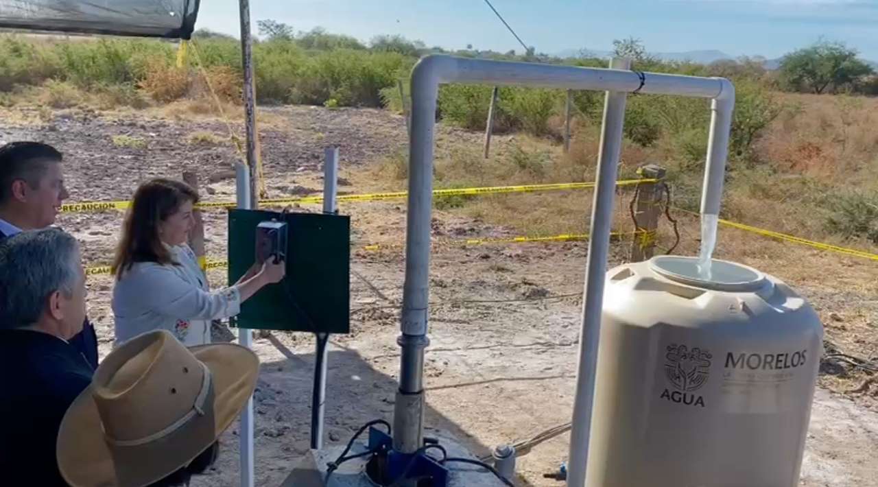 Gobernadora inaugura pozo de agua para reforzar abasto en Cuernavaca