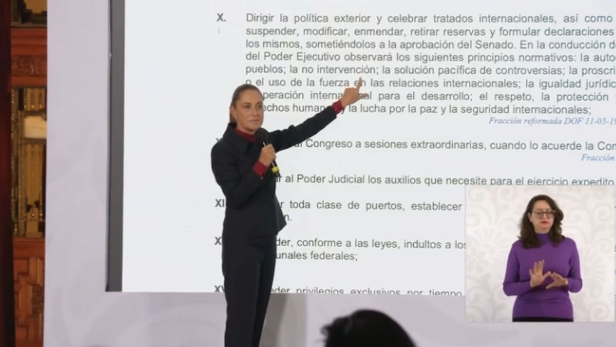 Rechaza presidenta de México injerencia de EU al país