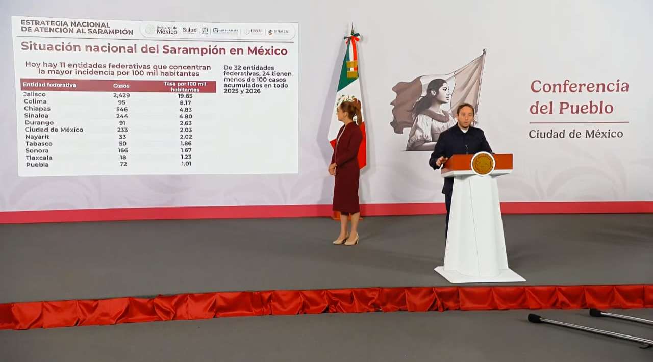 México intensifica vacunación contra sarampión en 11 Estados, incluida la CDMX