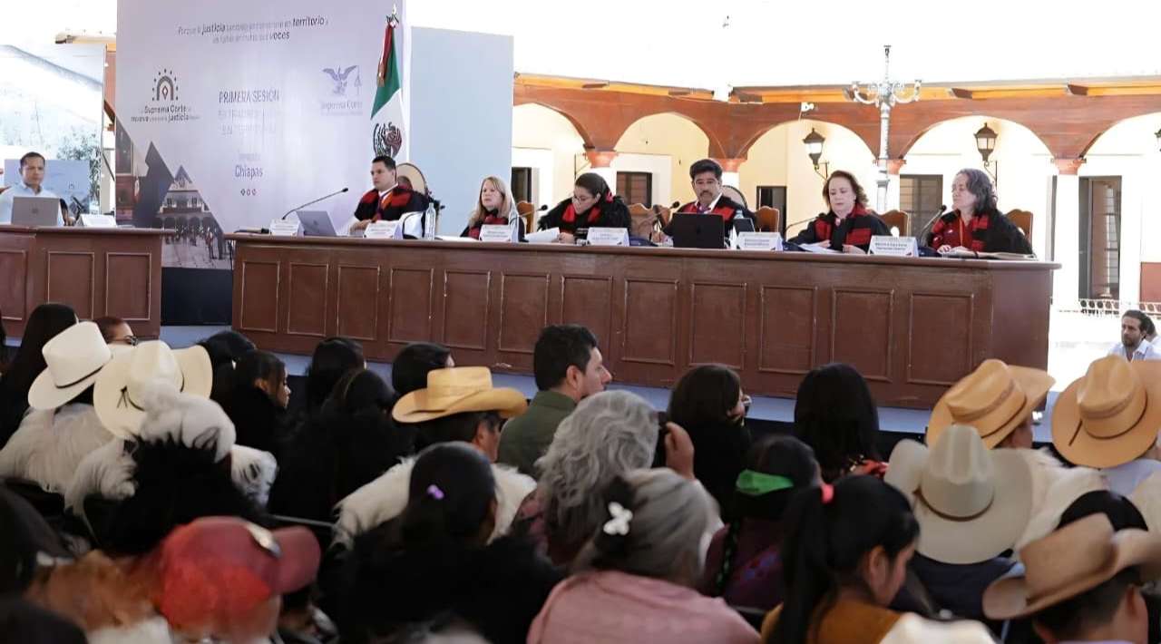 La Corte sesiona por primera vez en plaza pública en Chiapas
