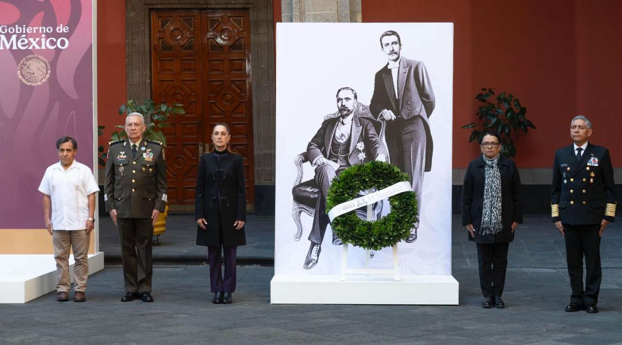 Sheinbaum encabeza ceremonia por 113 aniversario luctuoso de Madero y Pino Suárez
