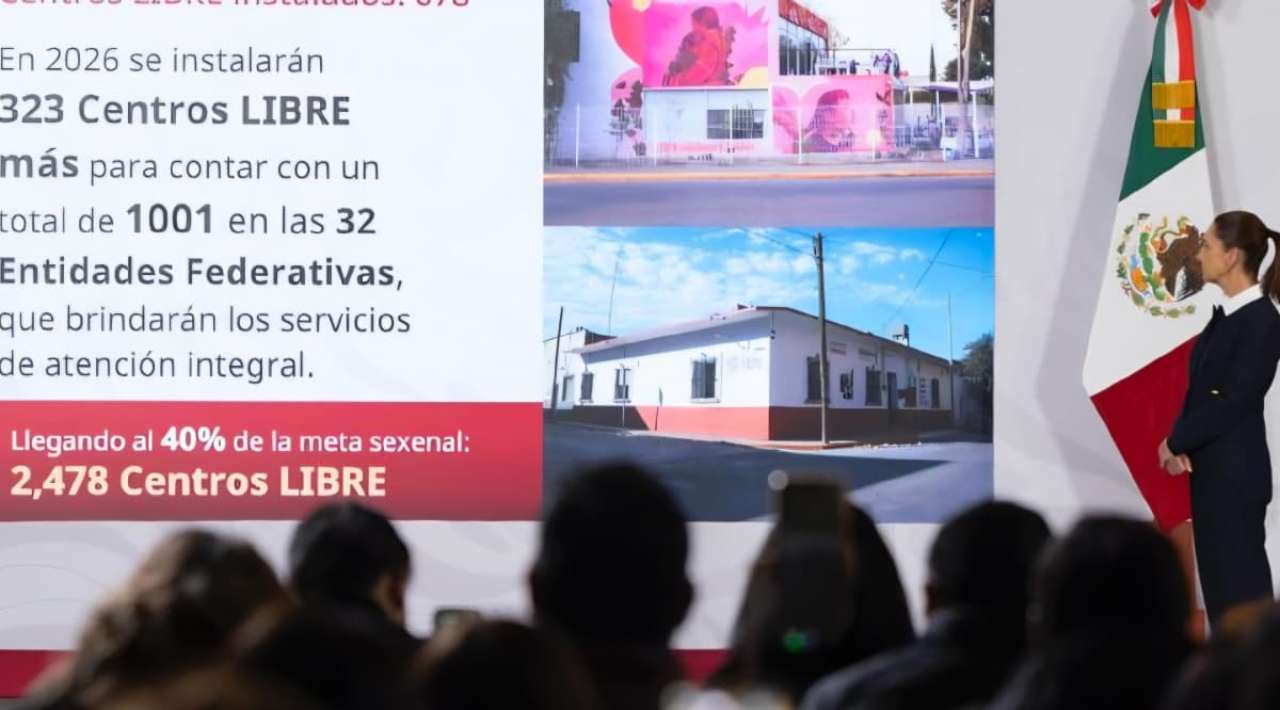 Gobierno Federal anuncia 323 nuevos Centros LIBRE para mujeres en 2026