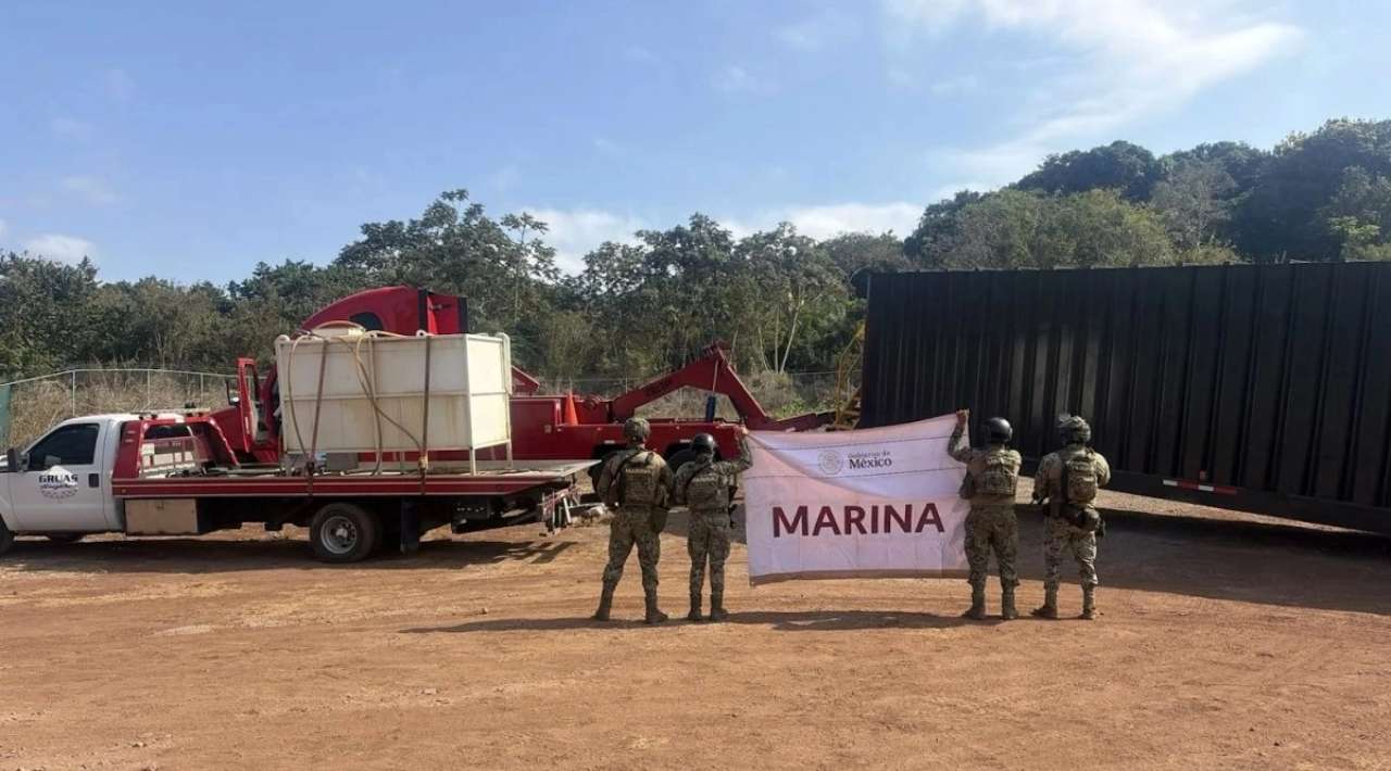 Marina asegura inmueble con combustible ilegal en Nayarit