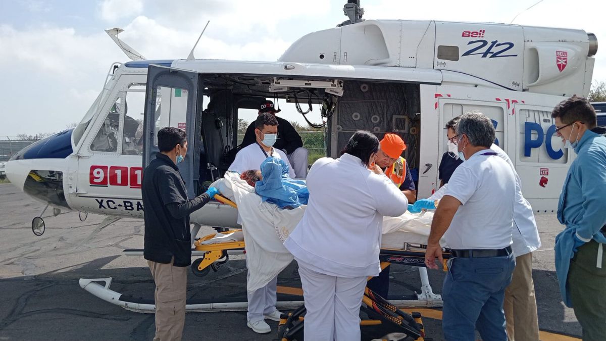 Coordina ISSSTE en Veracruz y Morelos traslado aéreo y salva vida a derechohabiente