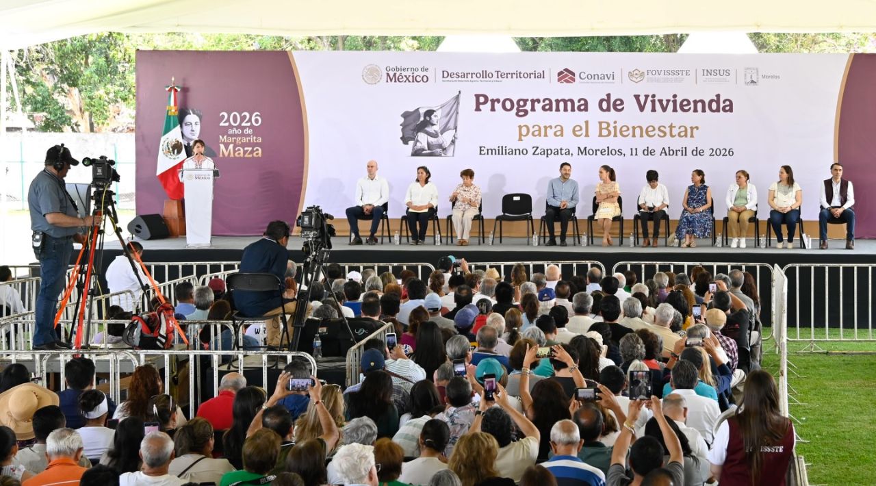 Anuncian Sheinbaum y González Saravia ampliación de programa de vivienda en Morelos