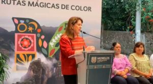 Inaugura gobernadora murales del programa Rutas de Colores en Tepoztlán