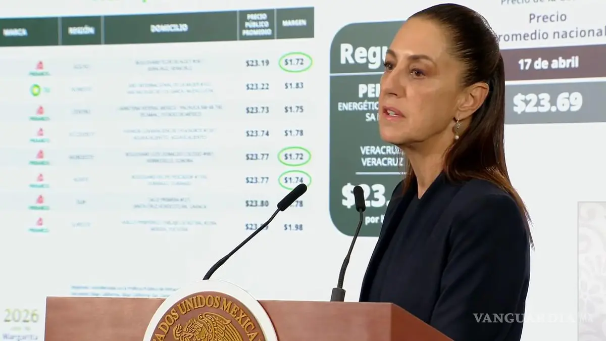 Sheinbaum anuncia operativo contra gasolineras que venden diésel caro