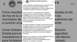 Gobierno de Morelos respalda operativos federales y garantiza gobernabilidad en Cuautla y Atlatlahucan
