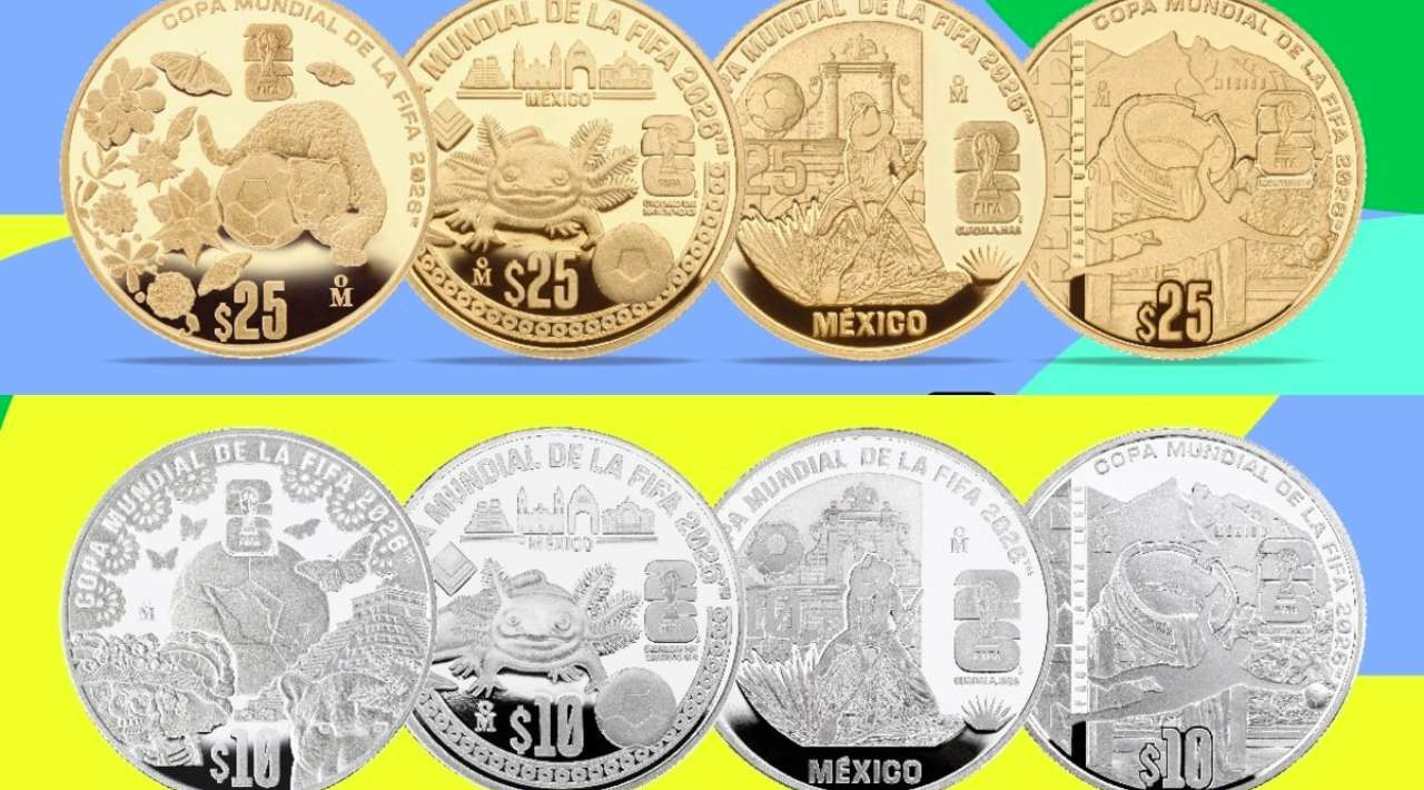 Banxico lanza monedas de 20 pesos conmemorativas del Mundial 2026