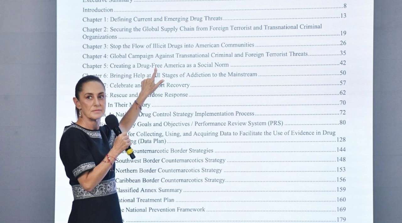 “México ya actúa contra el crimen organizado” responde Sheinbaum a Trump