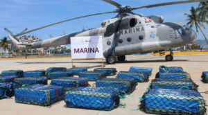 Semar asegura cargamento de cocaína frente a costas de Guerrero y detiene a dos extranjeros