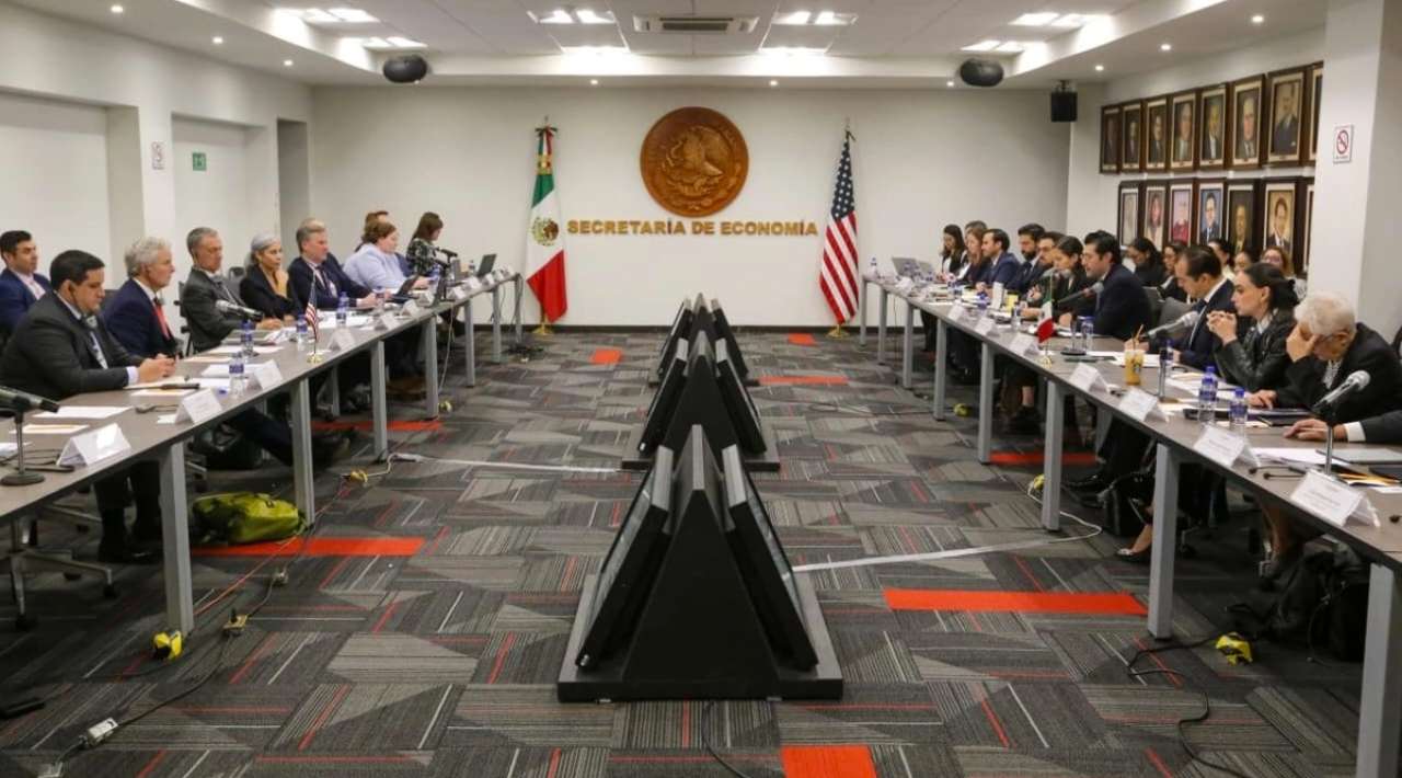 México y EE.UU. negocian acero, aluminio y sector automotriz en revisión del T-MEC
