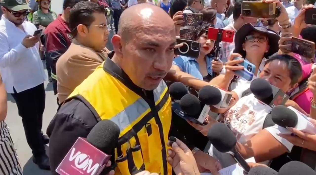 Evacúan Palacio de Gobierno en simulacro nacional en 3 minutos