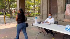 Instalan módulo de vacunación contra sarampión en el Centro de Cuernavaca