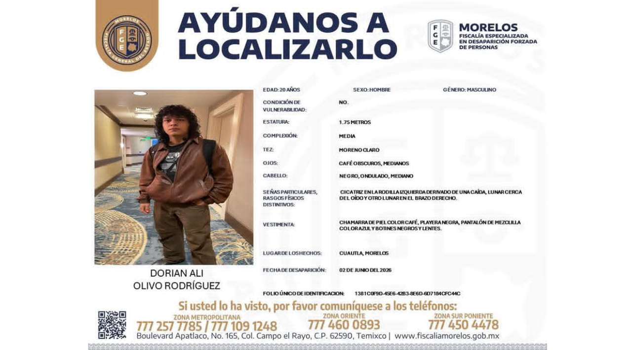 Reportan desaparición de estudiante de la UAEM en Morelos