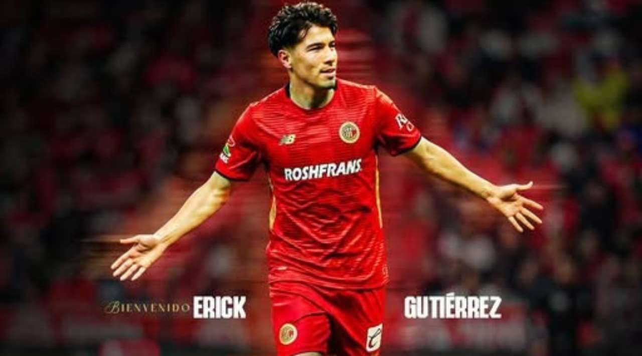 Toluca hace oficial el fichaje de Erick “Guti” Gutiérrez como refuerzo para el mediocampo