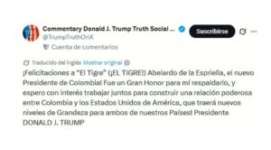 Trump felicita a Abelardo de la Espriella y ofrece fortalecer la relación entre Estados Unidos y Colombia