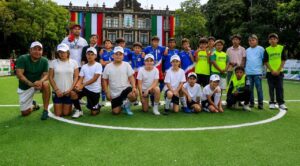 Niñas y niños viven jornada de futbol en “La Primavera del Mundial” Como parte de las actividades de “La Primavera del Mundial”