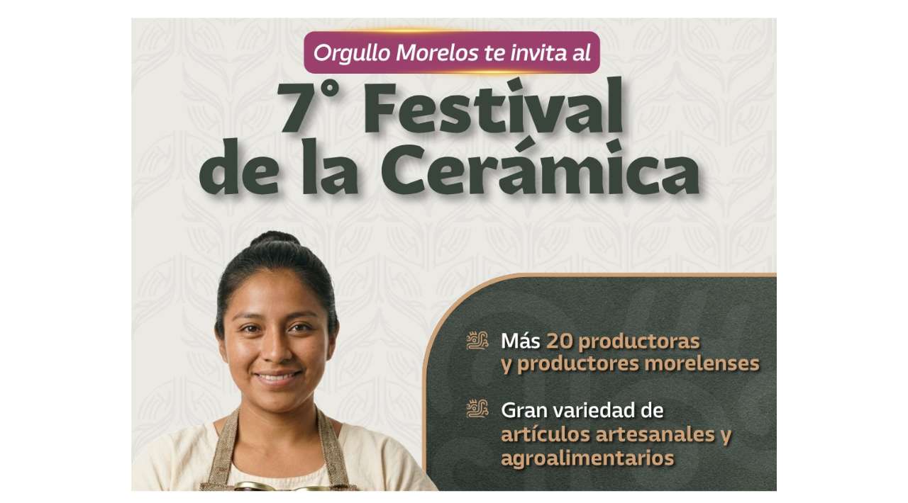 Orgullo Morelos impulsará a 20 productores locales en el 7° Festival de la Cerámica en Emiliano Zapata