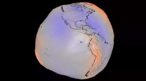 La NASA revela la verdadera forma gravitatoria de la Tierra