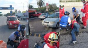 Motociclista lesionado tras derrapar en la carretera Tequesquitengo-Tehuixtla