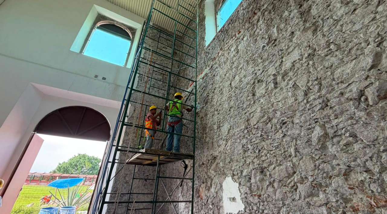 Avance del 20 por ciento en obras de la Universidad Rosario Castellanos en Chinameca