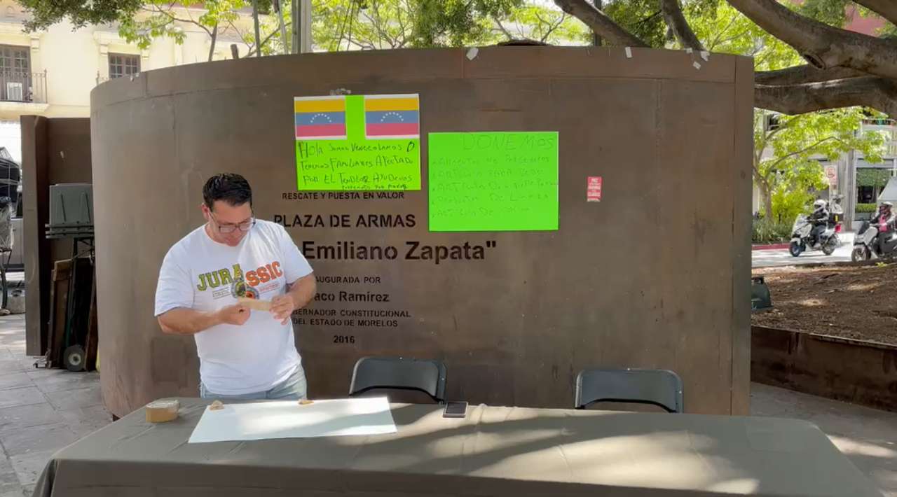 Instalan en Cuernavaca centro de acopio para apoyar a víctimas del sismo en Venezuela