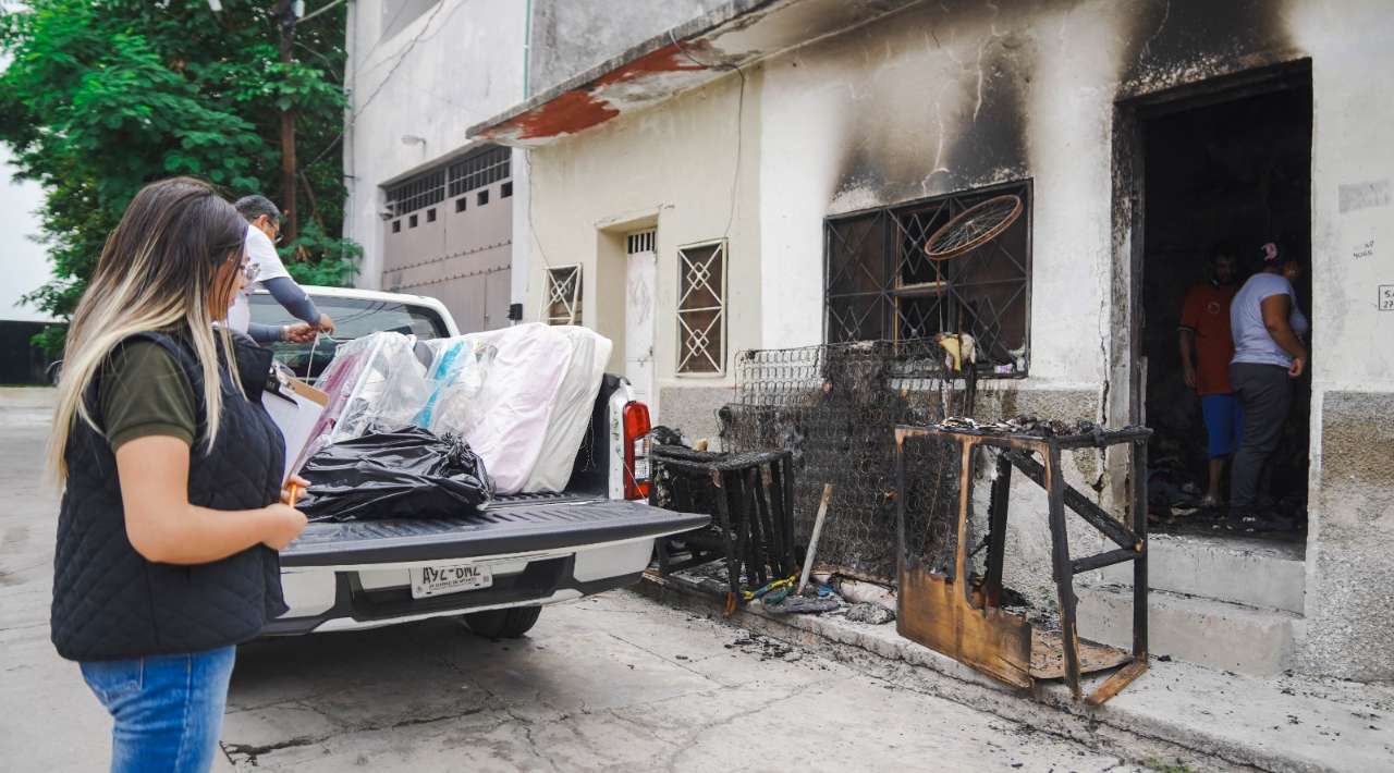 SEDIF brinda apoyo inmediato a familia de Zacatepec afectada por incendio