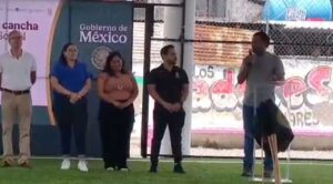 Indem y Sedatu inauguran cancha de fútbol en Tlaltenchi, Jojutla, dentro del programa “Mundial Social”