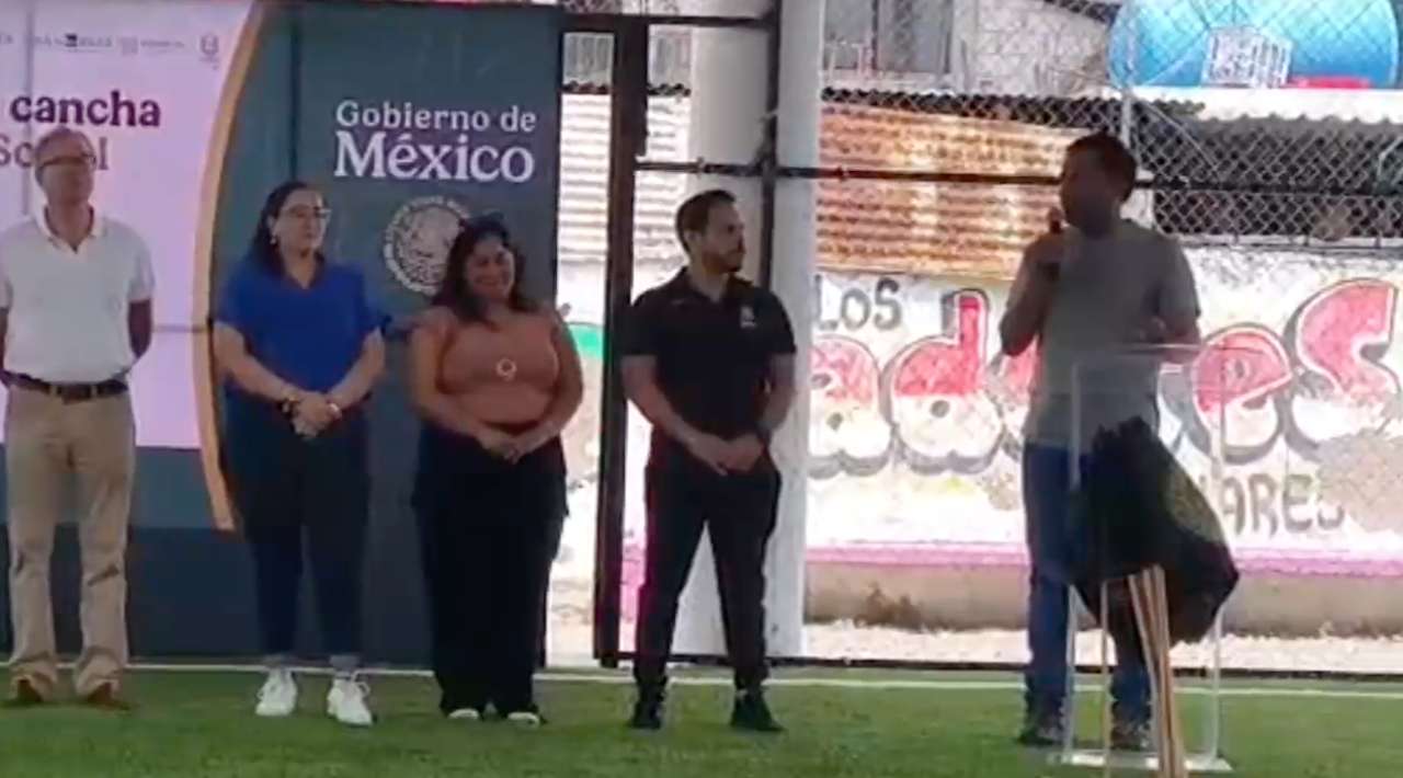 Indem y Sedatu inauguran cancha de fútbol en Tlaltenchi, Jojutla, dentro del programa “Mundial Social”