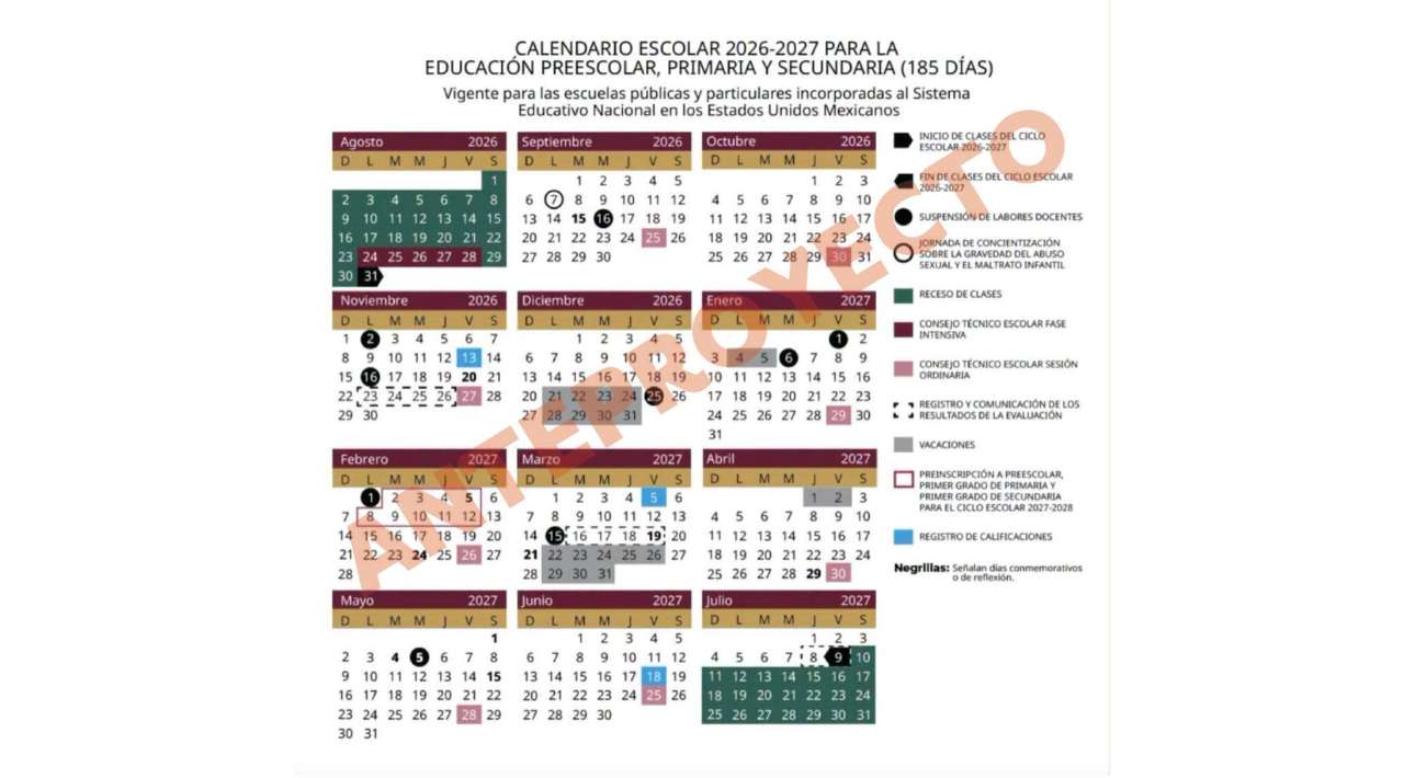 IEBEM aclara: calendario escolar 2026-2027 difundido en redes es solo un anteproyecto