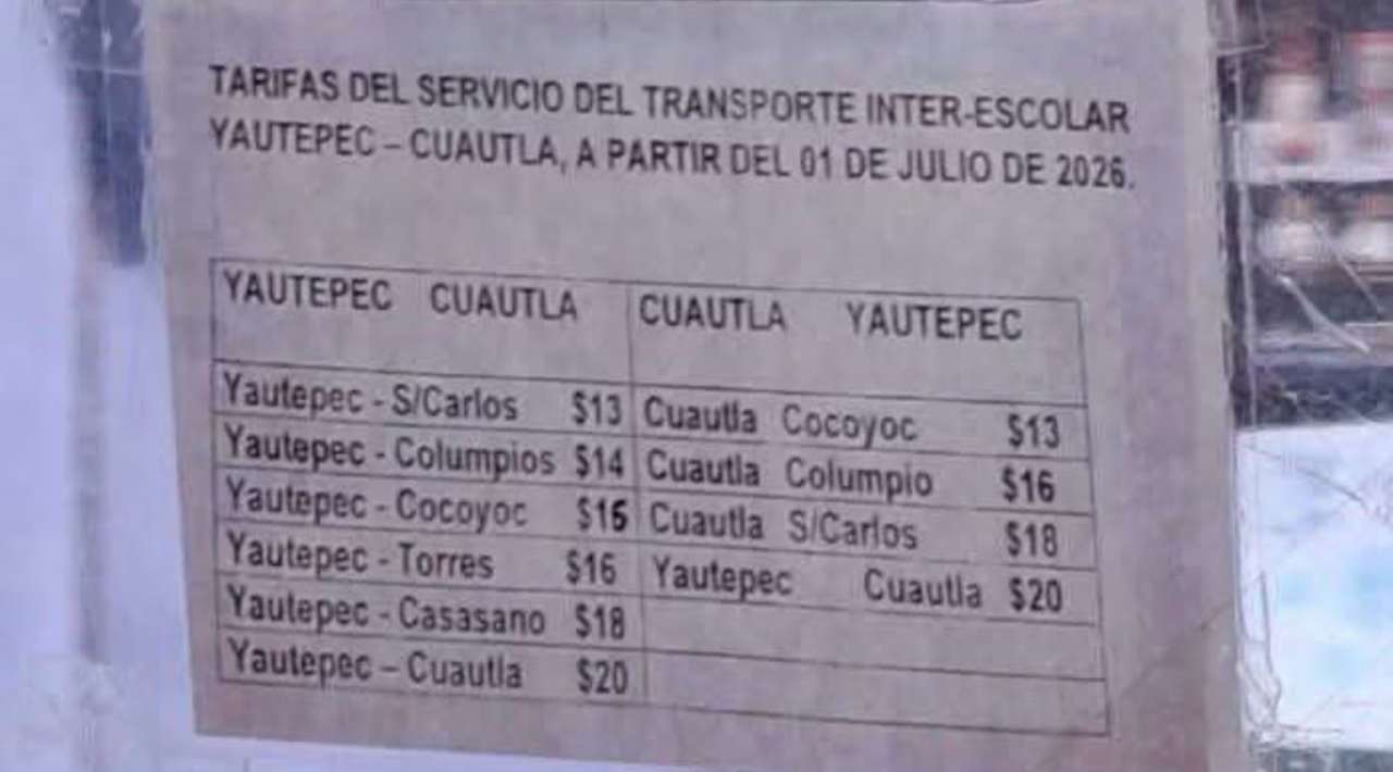 Viajeros denuncian cobro indebido en la Ruta Interescolar Yautepec–Cuautla; piden inspecciones