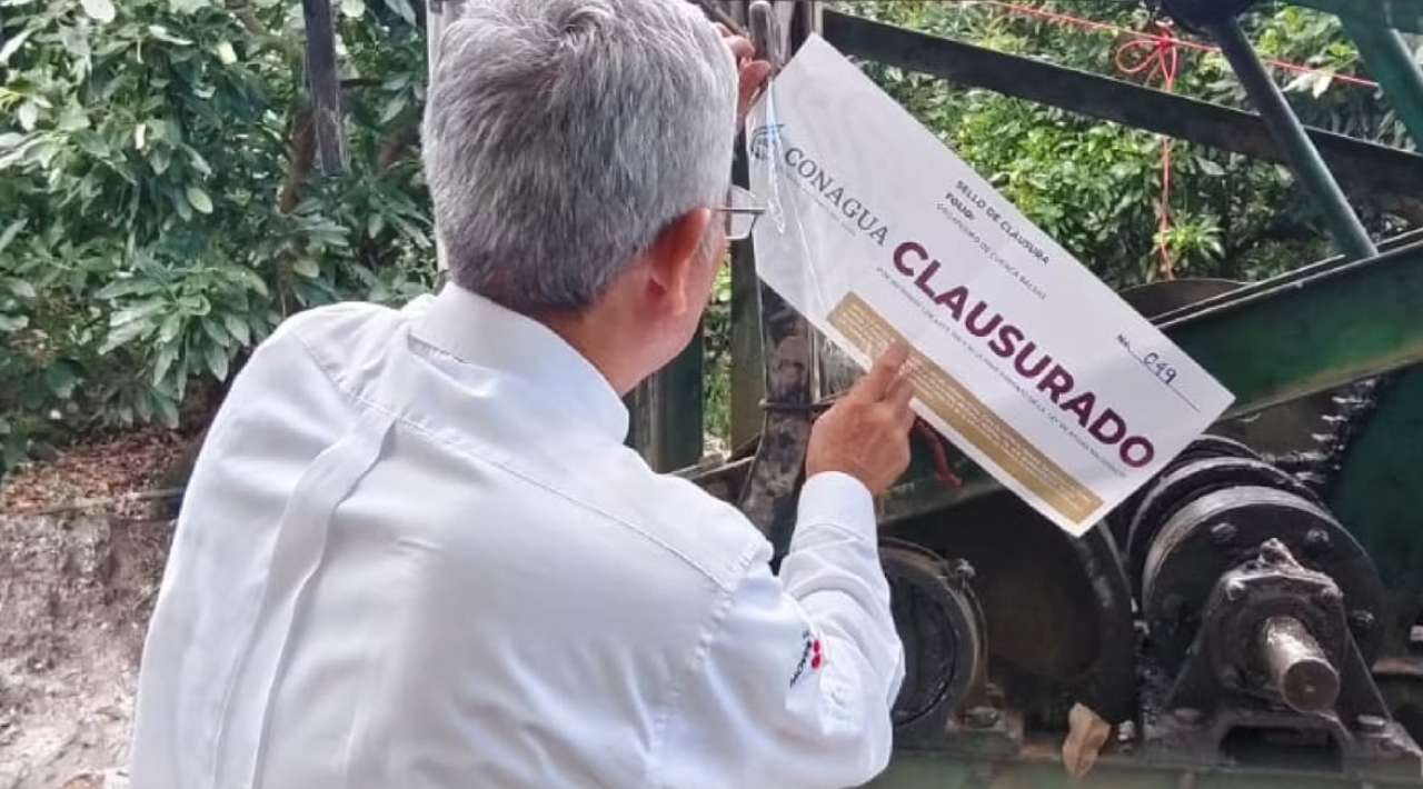 Conagua clausura pozo ilegal en Tetela del Volcán por falta de permisos de perforación