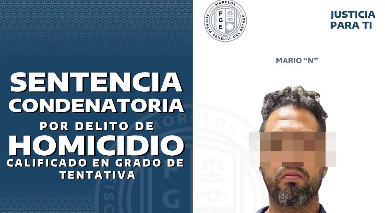 Condenan a Mario “N” a 16 años de prisión por homicidio en grado de tentativa en Chamilpa