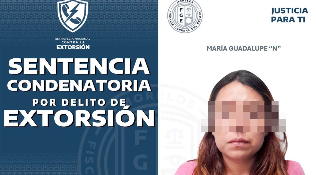 Condenan a mujer a más de 16 años de prisión por extorsión agravada en Yecapixtla
