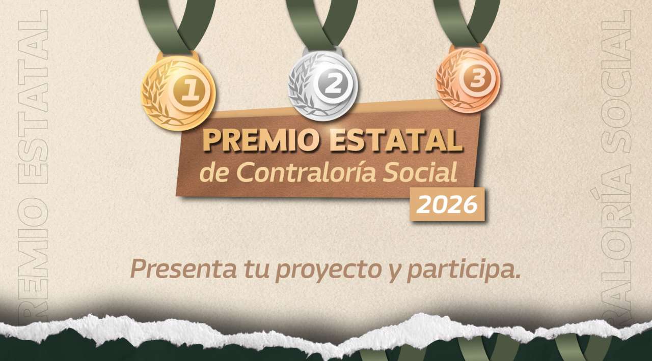 Morelos convoca al Premio Estatal de Contraloría Social 2026; registro cierra el 24 de julio