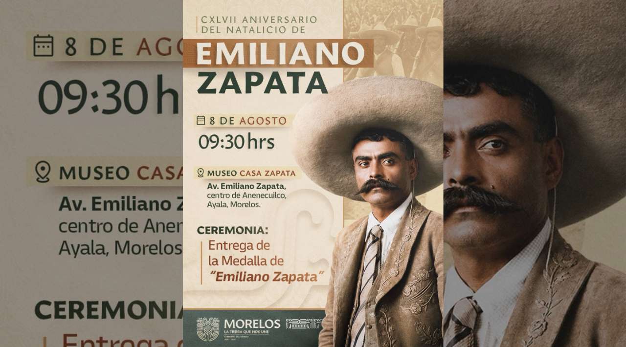 Gobierno de Morelos entregará la Medalla “Emiliano Zapata” para reconocer el impulso al campo y la soberanía alimentaria
