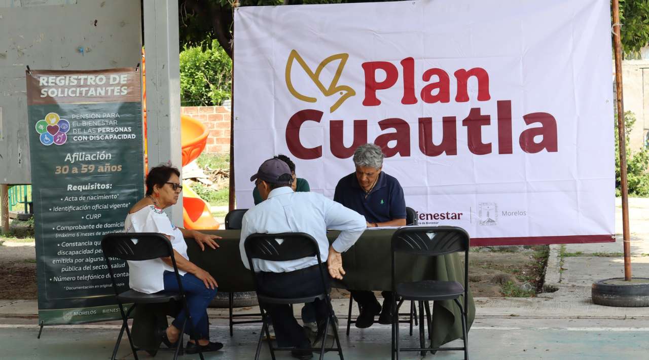 Acerca Secretaría de Bienestar de Morelos orientación y pre-registro para la Pensión de Personas con Discapacidad en Cuautla