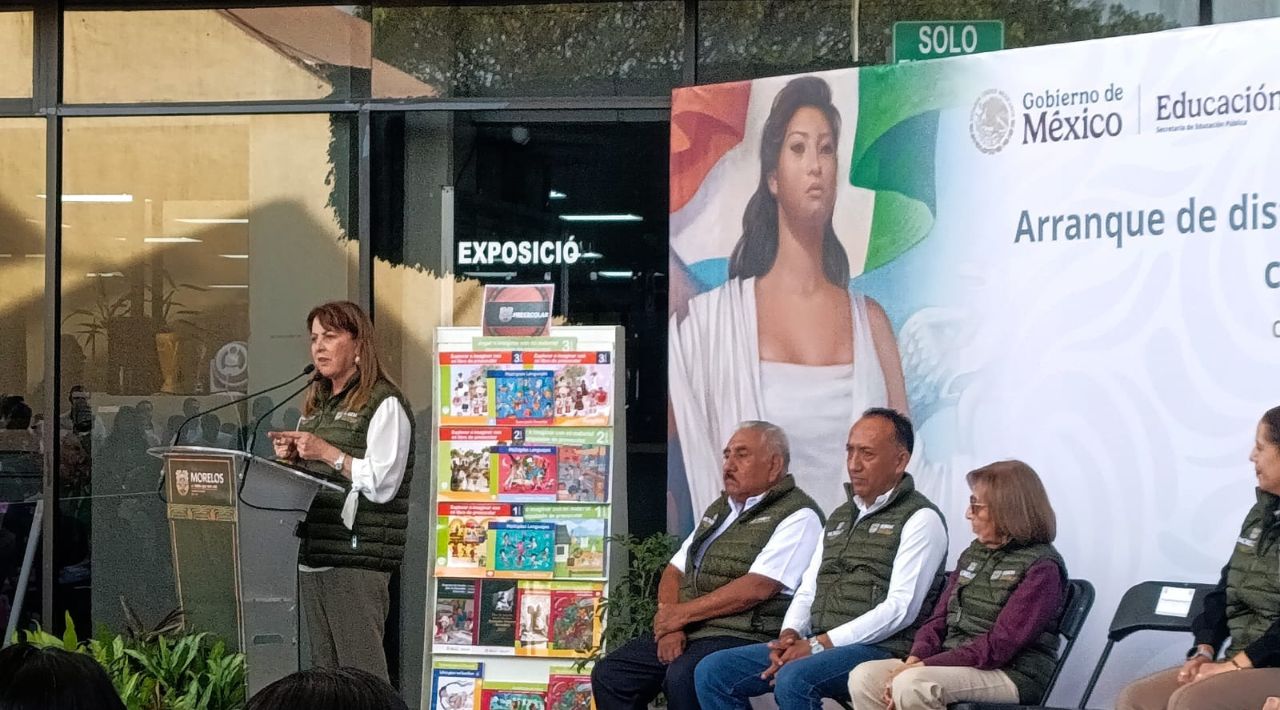 Gobernadora Margarita González Saravia encabeza inicio de distribución de más de 2.2 millones de Libros de Texto Gratuitos en Morelos
